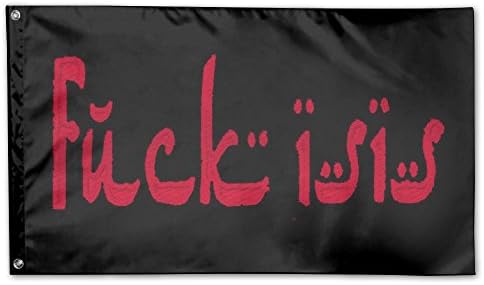 F K Isis Arabic Style English Flag Outdoor Patio Seasonal Holiday 3' X 5'