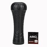 Z ZTDM Sex Toys Adult Safe Latex Male Masturbation Adult Female Vagina Anal Mouth Mold Male Aircraft Cup for Man (Black-Masturbator Cup)