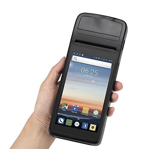 LOSRECAL [Update 6.0] Android POS Terminal Receipt Printer, Mobile PDA Handheld Printer with 5.5 inch Touch Screen Support 3G WiFi BT GPS NFC Data Terminal Collector Barcode Thermal Printer