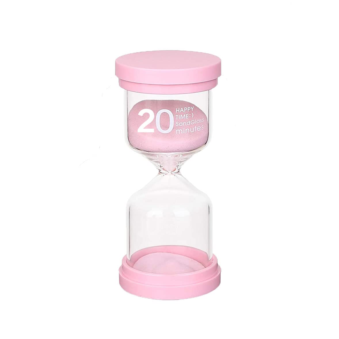 Sandglass Timer 20 Minutes Pink Hourglass sandy clock for kids children Time Management Assistant for kitchen classroom game Living Room Office Home Decoration