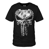 CLLMKL The Punisher New Skull Daredevil Casual T Shirt O-Neck T-Shirt