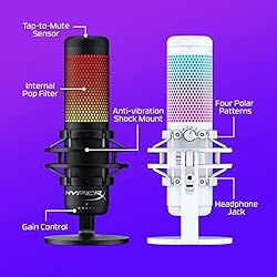HyperX QuadCast S – RGB USB Condenser Microphone