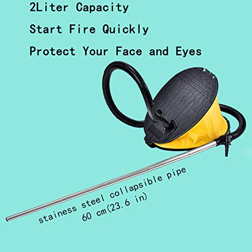 Fireplace Bellows Indoor. Large Capacity Fire Blower for Fireplace