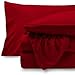 Bare Home Super Soft Fleece Sheet Set - King Size - Extra Plush Polar Fleece, No-Pilling Bed Sheets - All Season Cozy Warmth (King, Red)