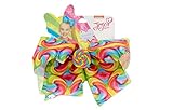 Claire's Girl's JoJo Siwa Large Rainbow Lollipop Swirl Hair Bow