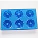X-Haibei Mini Heritage Silicone Mold Chocolate Jello Cake Ice Cream Bakeware Pan Dia. 2.7inch