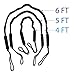 SGT KNOTS Bungee Dockline Rope - 2 Pack of Boat Bungee Dock Lines - Boat Ties to Dock Line - Ropes for Boats Docking and Jet Ski Accessories - Boat Tie Down Bungie - Black