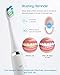 HOMEVER Electric Toothbrush, Sonic Electric Toothbrush, Portable USB Rechargeable Electric Toothbrush, 3 Replaceable Dupont Brush Heads, Teeth Whitening, 5 Cleaning Modes and Inductive Charging