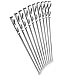 Bioexcel Kabob Skewers Extra Long Premium Quality Stainless Steel Set of 10 BBQ Skewers 17