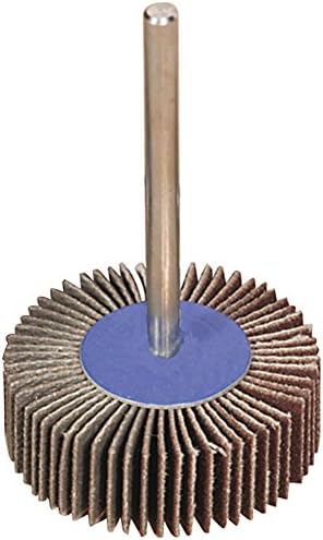 Precision Abrasives 80-0922 Mini Flap Wheel, Aluminum Oxide, 240 Grit, 1-3/16" x 3/8" x 1/8"