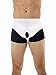 Underworks® Unisex Inguinal Hernia Cotton Comfort Support Brace - Single or Double (Large 37-40 Waist, White)