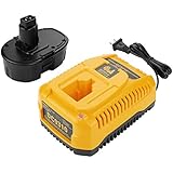 ANTRobut Replacement for DC9096 Battery 3500mAh Replace for Dewalt 18V Battery & Battery Charger DC9310 for Dewalt 7.2V 9.6V 12V 14.4V 18V Ni-Cad Ni-Mh DC DW XRP Series Dewalt Batteries