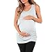 3 Pack Women's Side Ruched Maternity and Nursing Tank Top by Mother Bee - Made in USA