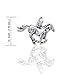 Detailed Sterling Silver Running Horse Charm or Pendant