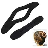 TheWin 6pcs Magic Foam Sponge Clip Hair Styling Donut Bun Former Maker (3 Large+3 Small)