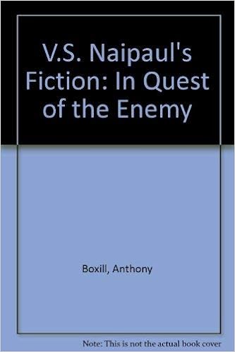 V S Naipaul S Fiction In Quest Of The Enemy Boxill Anthony 9780919966345 Amazon Com Books