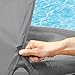 SwimSchool Sparky-The-Shark Fabric Baby Pool Float, Splash & Play, Baby Boat with Safety Seat, Extra-Wide Inflatable Pool Float, Retractable Canopy, Upf 50, 6 To 24 Months, Grey