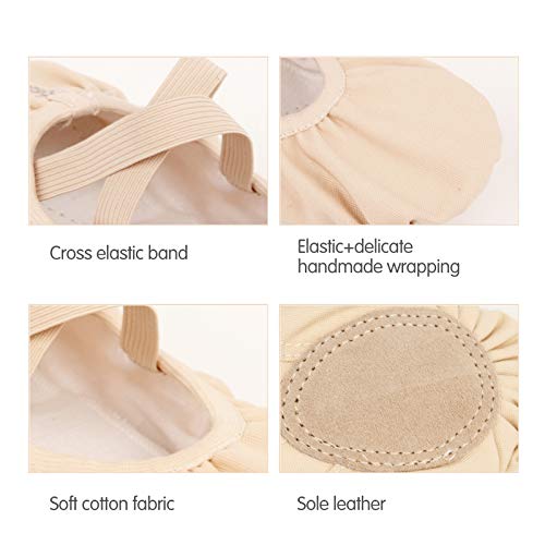 image for TXJ Sports Ballet Shoes for Women Girls, Women's Ballet Slipper Dance 