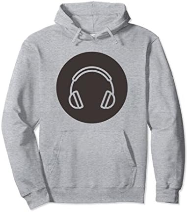 Unisex Headphones DJ Beats Graphic Sweatshirt XL: Heather Grey