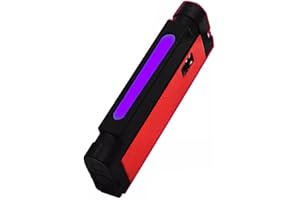 Portable 2in1 254nm UVC 4W Tube & F5 365nm UVA LED Light with UV Filter Blacklight Minerals Stamp Money Fluorescence Detectio