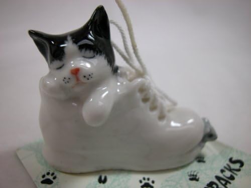 Miniature Porcelain Animals Cat Kitten In Shoe With Mouse House Pet #410