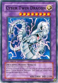 Yu-Gi-Oh! - Cyber Twin Dragon (CRV-EN035) - Cybernetic Revolution - 1st Edition - Super Rare