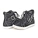DREAM PAIRS NY-33 Women's Fashion Studded Double Strap Buckles High Top Casual Sneakers Shoes New