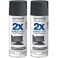 Rust-Oleum 342061 Painter's Touch 2X Ultra Cover Spray Paint, 12 oz, Satin Charcoal Gray (Pack of 2)