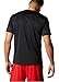 Adidas® Mens Climacore Climalite Althletic Mesh Shoulder TShirt (Large, Black)