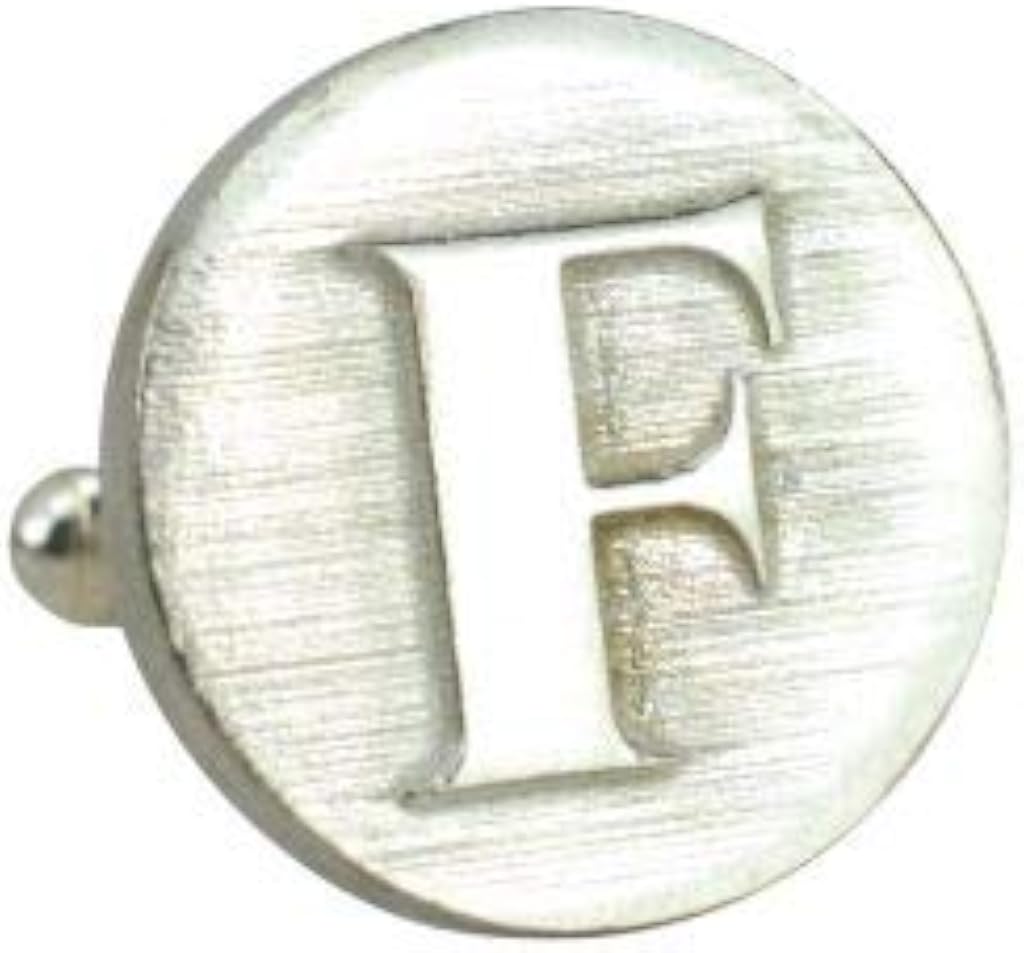 Letter F Cufflinks - Unique UK Made Rustic Design Letter F Cufflinks For Men - Image 4