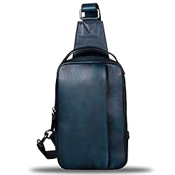 Genuine Leather Sling Bag for Men and Women Vintage