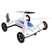 RC Car Drone 2 in 1 Flying Car for Beginners HT Drone Air-Ground Plane with 3D Flip,Led Light, Drone for Beginners with Bonous Battery
