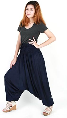 Aladdin Harem Pants Trousers Genie Hippy Hippie Boho Blue al078s