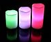 Ohuhu® Real Wax Battery-Powered Flameless Candles / Color Changing Candles / LED Tealight Candles, 3-Pack - 3