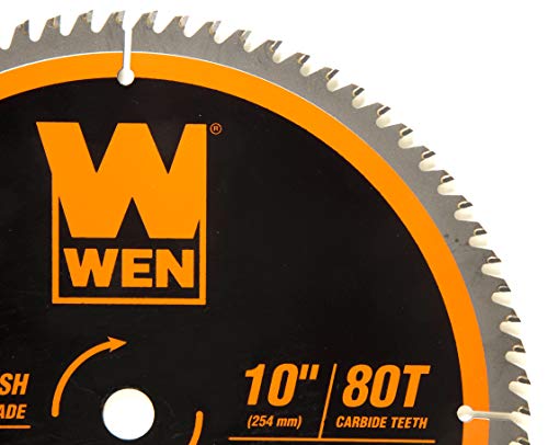 WEN BL1080 10-Inch 80-Tooth Carbide-Tipped Ultra-Fine Finish Professional Woodworking Saw Blade for photo 12
