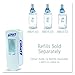 PURELL ADX-12 Push-Style Hand Sanitizer Dispenser, White, for 1200 mL PURELL ADX-12 Sanitizer Refills (Pack of 1) - 8820-06