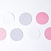 Chloe Elizabeth Circle Dots Paper Party Garland Backdrop (10 Feet Long) - Pink, Gray, White