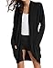 GRACE KARIN Women Open Front Cardigan Sweaters Pockets Long Sleeve Shrugs