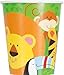 Safari Animal Party 16 Guest - Great for Jungle or Zoo Themed Birthday - Plates, Cups, Napkins, Tablecloth, Balloons, Masks, Tattoos, Loot Bags, Candles, Blowouts, Cutlery - Spoons, forks, Knives