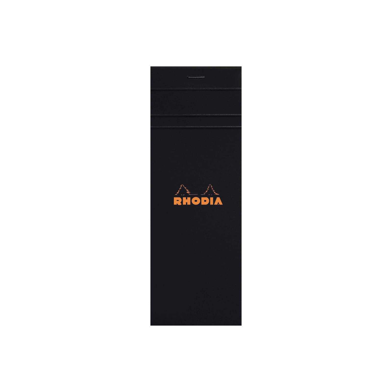 RHODIA 82009C - Stapled Notepad N°8 Shopping Black - 7.4x21 cm - Small Tiles - 80 Detachable Sheets - 80G Clairefontaine Paper - Soft and Resistant Coated Card Cover - Basics