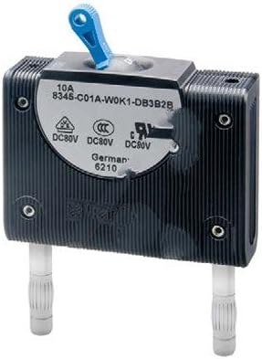 E-T-A 8345-F23B-S3M2-DB1B1B-60A Circuit Breaker Magnetic-Hydraulic 3Pole W/Barrier Med. Delay 60A