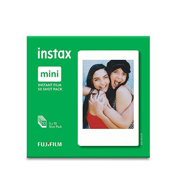 INSTAX Link Smartphone Printer, Ash White & Mini Instant Film, 5X 10 Blatt (50 Blatt), Weiß – Bild 4