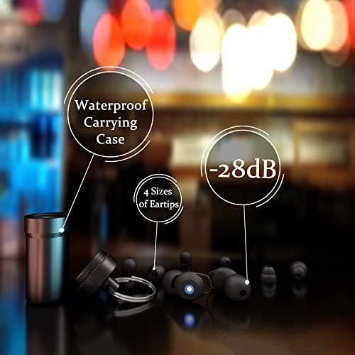 XJOY Noise Reduction Ear Plugs, Noise Cancelling, Soft Reusable Flexible Si XJOY High Fidelity Ear Plugs for Concert Musicians, Noise
