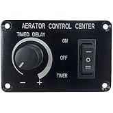 Pactrade Marine Aerator Timer Switch for Livewell Aerator Pump PRO | Custom Delay Settings | Multipurpose 12V Timer Switch for 10A Loads | Fishing Boats, Portable Bait Tanks, &amp; More
