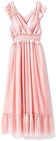 Gelato Pique ジェラート ピケ プリーツチュールロングドレス Pnk F パジャマ ルームウェア 通販 Amazon