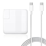 BatPower 87W USB-C Charger for New MacBook Pro 15-inch Touch Bar Two and Four Thunderbolt 3 ports Replace 2016 2017 to current Apple 87W MNF82LL/A A1708 Power Adapter PD USB C Laptop -Connector Type C