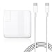 BatPower 87W USB-C Charger for New MacBook Pro 15-inch Touch Bar Two and Four Thunderbolt 3 ports Replace 2016 2017 to current Apple 87W MNF82LL/A A1708 Power Adapter PD USB C Laptop -Connector Type C