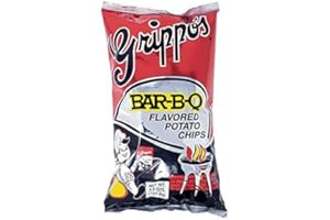 Grippo's BBQ Potato Chips 4.5 Ounce Bag (Pack of 3) | Includes GreenZep Sticker