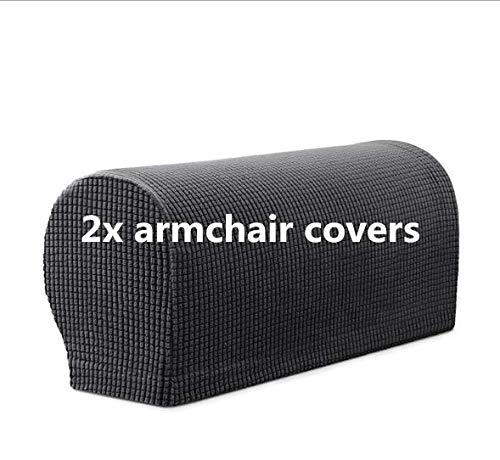 Armrest Covers Set of 2 Stretch Armchair Arm Covers Soft Sofa Arm Covers Non-Slip Furniture Protector