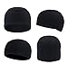 2PCS Helmet Liner Skull Cap, Quick Dry Sports Beanie Great Cycling Caps Performance Moisture Wicking for Men Women (Black & Gray)